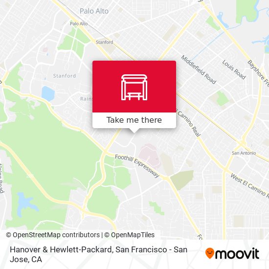 Hanover & Hewlett-Packard map