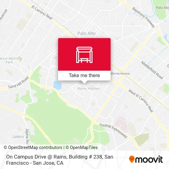 On Campus Drive @ Rains, Building # 238 map