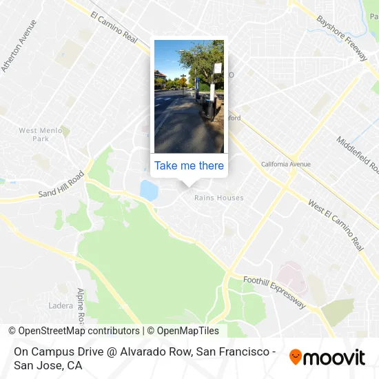 On Campus Drive @ Alvarado Row map