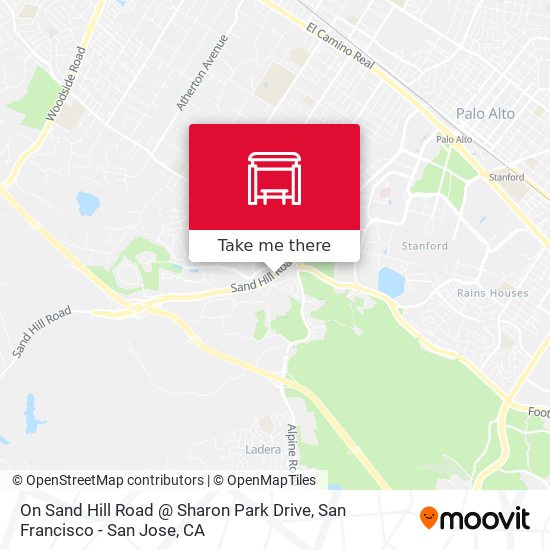 Mapa de On Sand Hill Road @ Sharon Park Drive