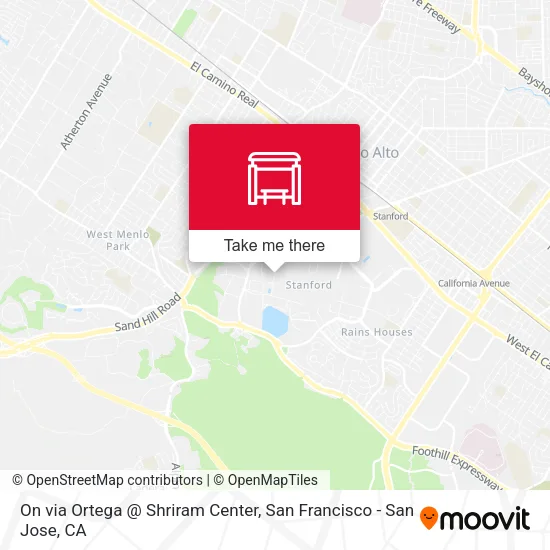 On via Ortega @ Shriram Center map
