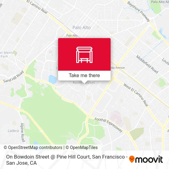 On Bowdoin Street @ Pine Hill Court map