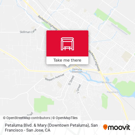 Mapa de Petaluma Blvd. & Mary (Downtown Petaluma)