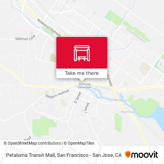 Mapa de Petaluma Transit Mall