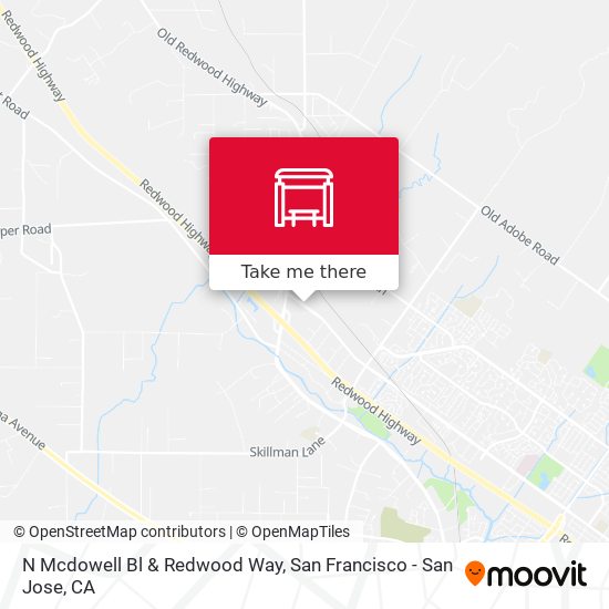 Mapa de N Mcdowell Bl & Redwood Way