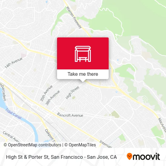 High St & Porter St map