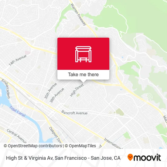 High St & Virginia Av map