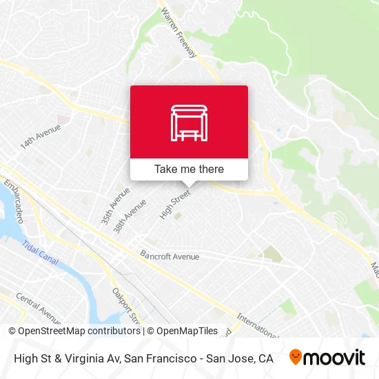 High St & Virginia Av map