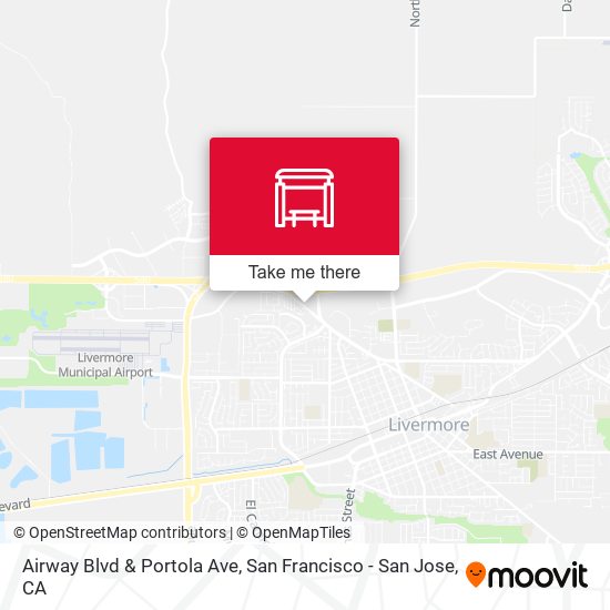 Mapa de Airway Blvd & Portola Ave