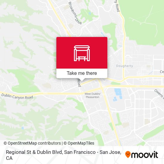 Regional St & Dublin Blvd map