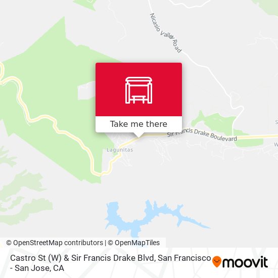Castro St (W) & Sir Francis Drake Blvd map