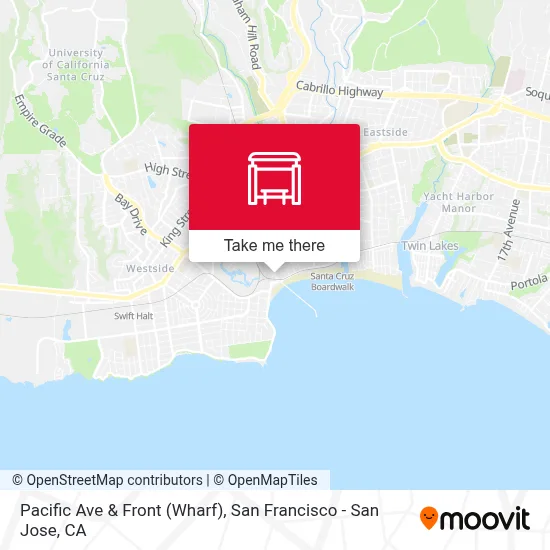 Pacific Ave & Front (Wharf) map