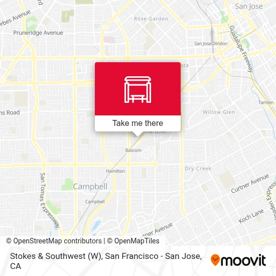 Stokes & Southwest (W) map