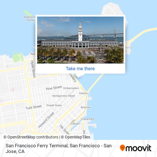 San Francisco Ferry Terminal map