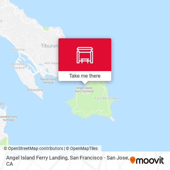 Angel Island Ferry Landing map