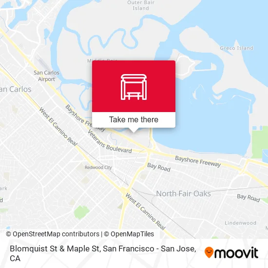 Blomquist St & Maple St map