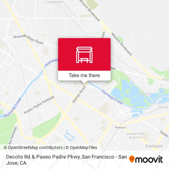 Decoto Rd & Paseo Padre Pkwy map