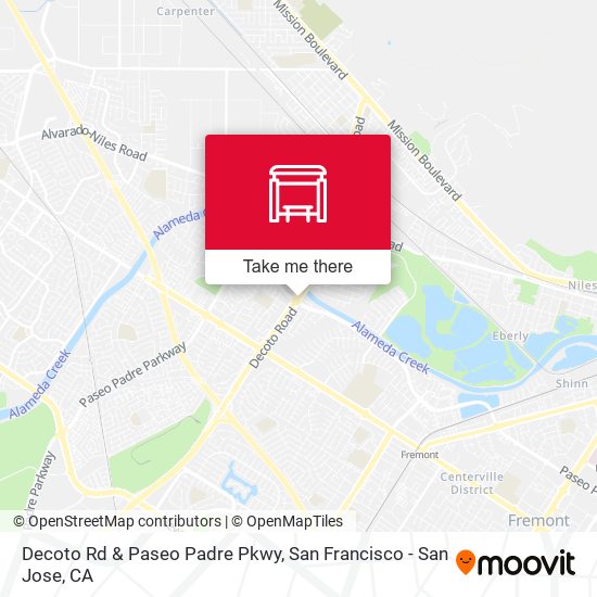 Decoto Rd & Paseo Padre Pkwy map