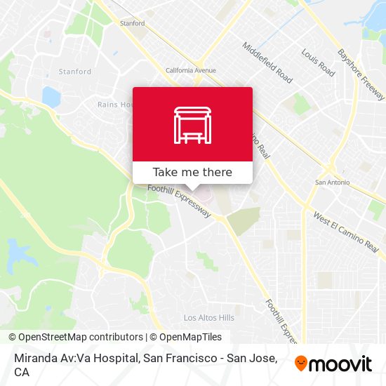 Miranda Av:Va Hospital map