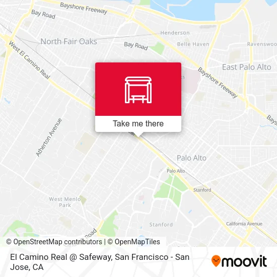 Mapa de El Camino Real @ Safeway