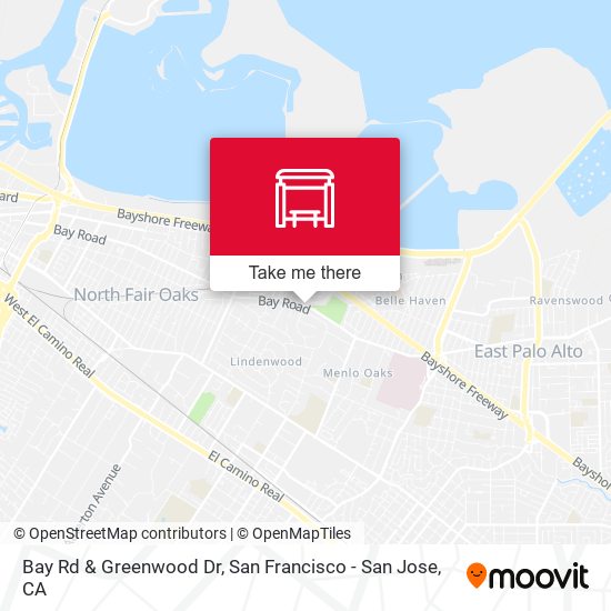 Bay Rd & Greenwood Dr map