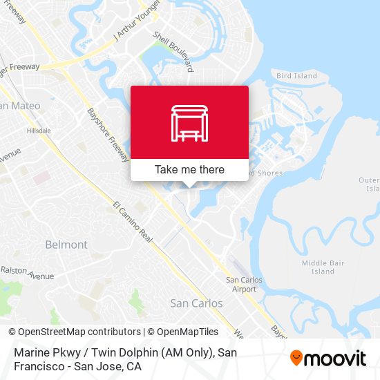 Marine Pkwy / Twin Dolphin (AM Only) map