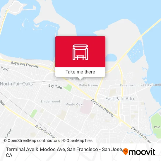 Mapa de Terminal Ave & Modoc Ave