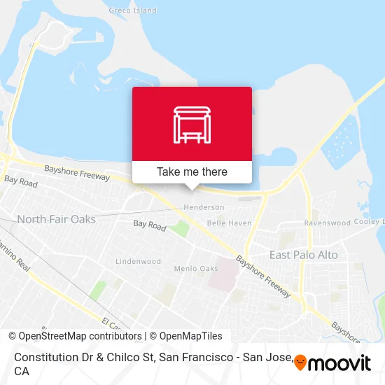 Constitution Dr & Chilco St map