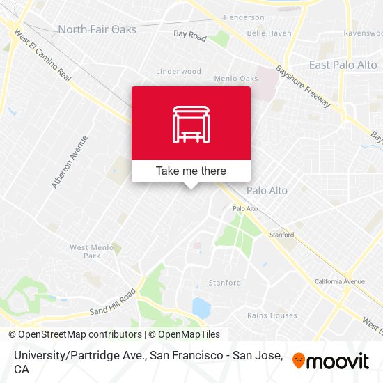 University/Partridge Ave. map