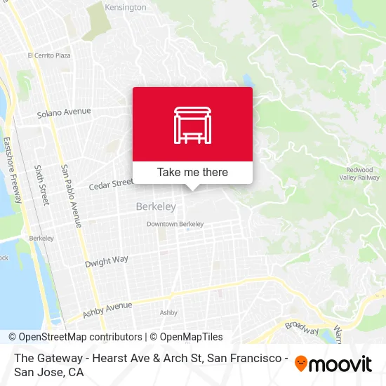 The Gateway - Hearst Ave & Arch St map
