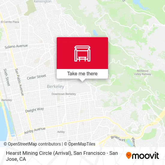 Hearst Mining Circle (Arrival) map