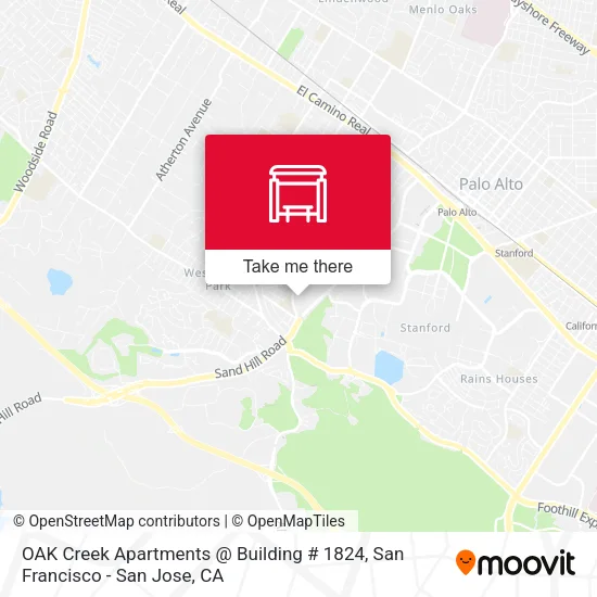 OAK Creek Apartments @ Building # 1824 map
