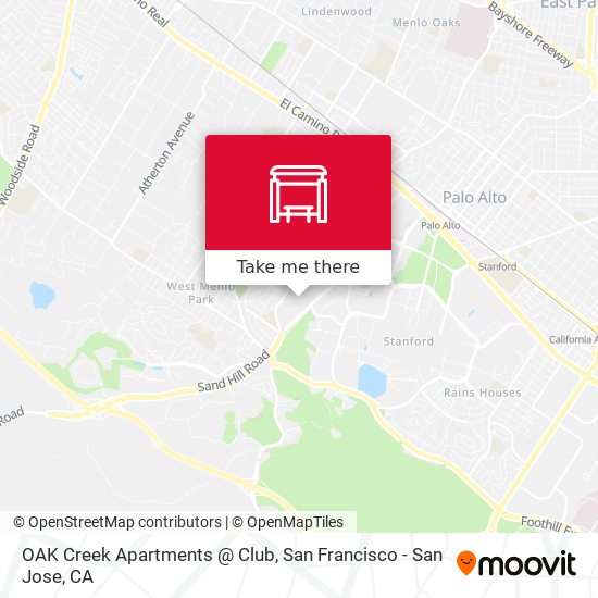 OAK Creek Apartments @ Club map