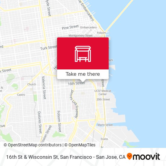 16th St & Wisconsin St map