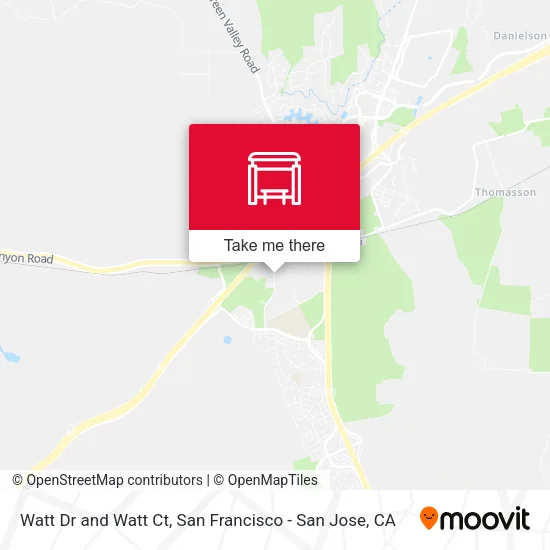 Watt Dr and Watt Ct map