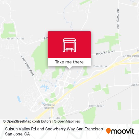 Suisun Valley Rd and Snowberry Way map