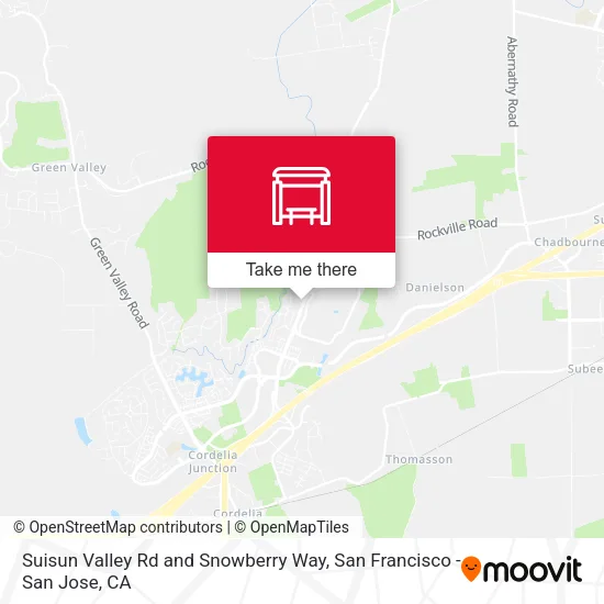 Suisun Valley Rd and Snowberry Way map
