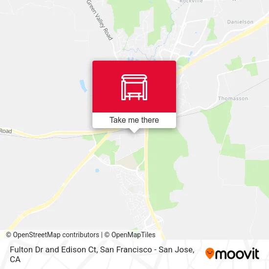 Fulton Dr and Edison Ct map