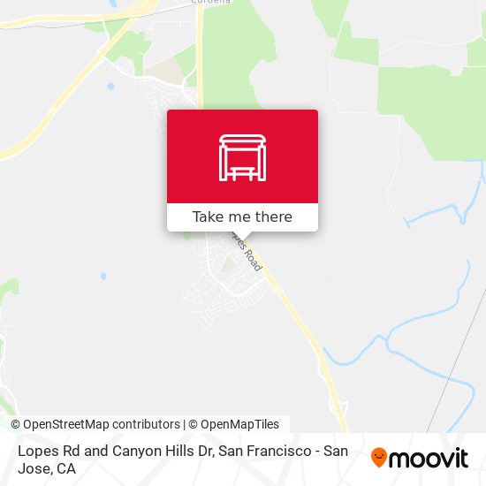 Lopes Rd and Canyon Hills Dr map
