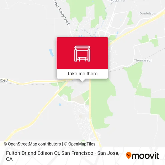 Fulton Dr and  Edison Ct map