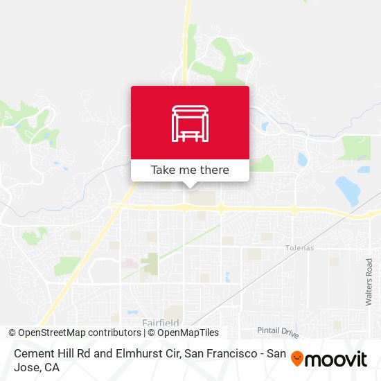 Cement Hill Rd and  Elmhurst Cir map