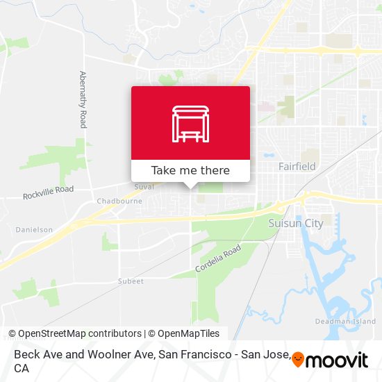 Beck Ave and Woolner Ave map