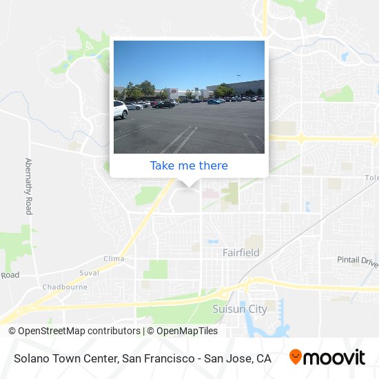 Solano Town Center map