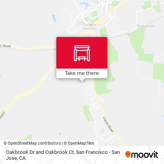 Oakbrook Dr and Oakbrook Ct map