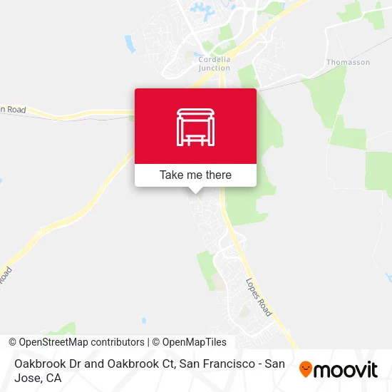 Oakbrook Dr and Oakbrook Ct map