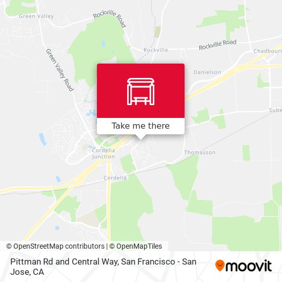 Pittman Rd and Central Way map