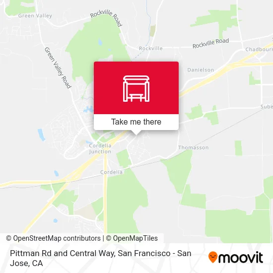 Pittman Rd and Central Way map