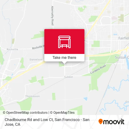 Chadbourne Rd and Low Ct map