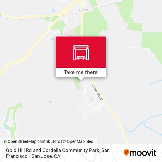 Mapa de Gold Hill Rd and Cordelia Community Park