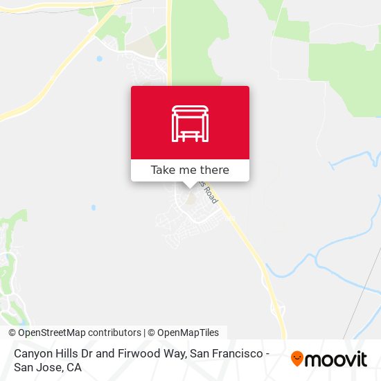 Canyon Hills Dr and Firwood Way map